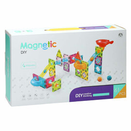 Magnetische Bouwset Knikkerbaan - 61dlg.