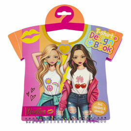 T-shirt Ontwerpboek - 20 vellen met Stickers & Sjablonen