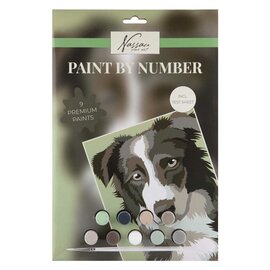 Nassau Schilderen op Nummer Hond - incl. 9 Verfpotjes en Penseel