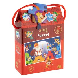Sinterklaas Puzzel in Doosje - 30st.