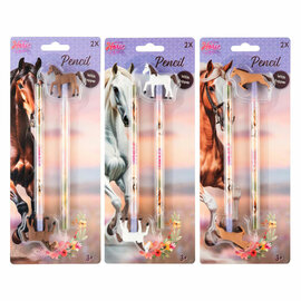 Paarden Potloden met Topper - 2st.