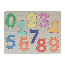 Houten Cijfers Inlegpuzzel
