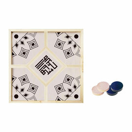 Houten Puck Schietspel - 4 Spelers