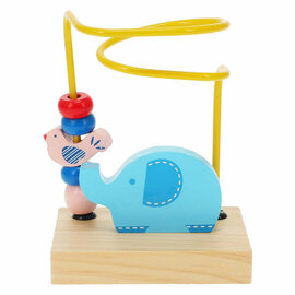 Houten Kralen Doolhof - Olifant