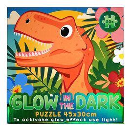 Glow in the Dark Puzzel Dino - 50st.
