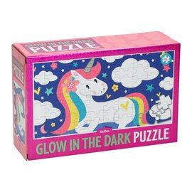 Glow in the Dark Puzzel Unicorn, 100st.
