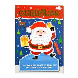 Prikblok Kerst - 12 Kleurplaten