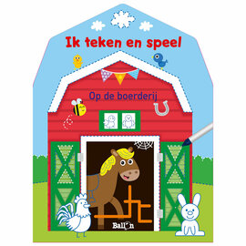 Ik teken en speel - Op de boerderij (wipe & clean)
