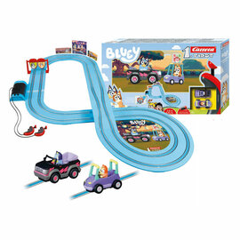 Carrera First Racebaan - Bluey vs. Bingo Let's Go 2,9m
