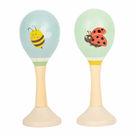 Small Foot - Houten Maracas Tiny Friends - 2st.