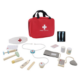 Houten Dokter Speelset in Tas - 14 dlg.