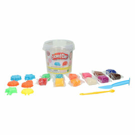 Kleiset in Opbergbox Lolly's Maken - 12 Kleuren Klei