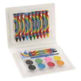 Klein Kleur- en Verfkoffertje, 22dlg.