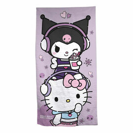 Hello Kitty & Kuromi Strandlaken - 70x140 cm