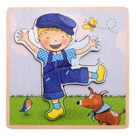 Fien & Teun Houten Puzzel Teun - 5dlg.