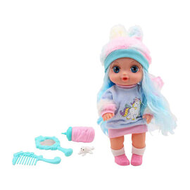 Drink en Plaspop Jenny met Grote Ogen - Blauw