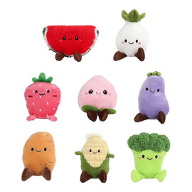 Fluffy Menu Groente en Fruit Pluche - 12-14cm
