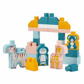 Ecoiffier bb Abrick Bouwblokken met Dierentuindieren - 55dlg.