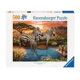 Ravensburger Legpuzzel Zebra's Bij de Drinkplaats, 1000st.