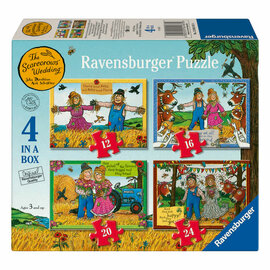 Ravensburger Legpuzzel Trouwerij op de Boerderij - 4 Puzzels