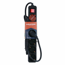 Grundig 6-voudige Stekkerdoos met Aan/Uit Knop, 1,5m