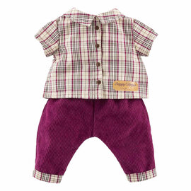 Corolle Geruit Shirt met Broek Kleine Ontdekker - 30cm