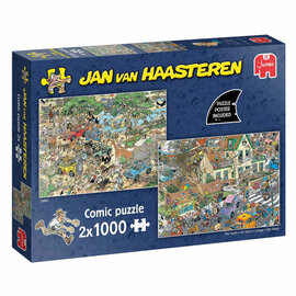 Jan van Haasteren Legpuzzel - 2in1 Safari & Storm, 2x1000st.