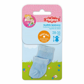 Poppensokken Blauw, 28-35 cm