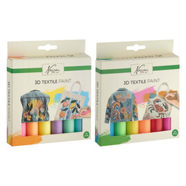 Nassau 3D Textielverf Set - 6st.