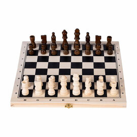 Houten Schaak en Backgammon Set