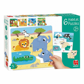 Jumbo Goula Puzzel 6 Habitat - 5st.