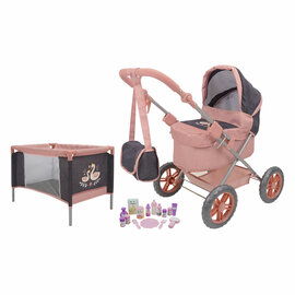 Poppenwagen Speelset - 18dlg.