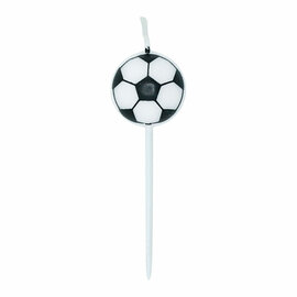 Taartkaarsen 2,4cm Voetbal - 5st.