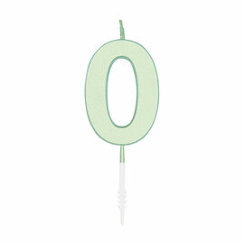 Taartkaars 4,5cm Pastel Mint no. 0