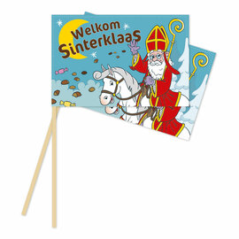 Papieren Vlaggetjes 20x30cm Sinterklaas - 10st.