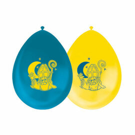 Ballonnen 12 Inch Dubbelzijdig Sinterklaas - 8st.