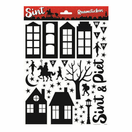 Raamstickers Sinterklaas
