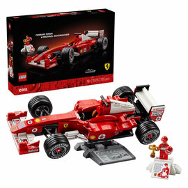 LEGO ICONS 11375 Ferrari F2004 en Michael Schumacher