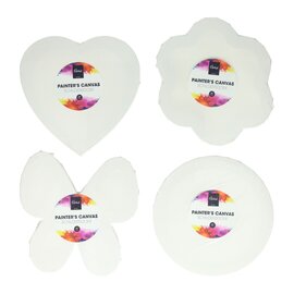 Schildersdoeken 20cm, 12 stuks (3x4 vormen)