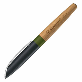 STABILO Grow Balpen - Mos Groen/Eikenhout