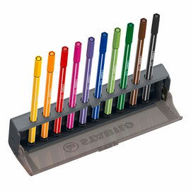 STABILO Pen 68 click set Viltstiften - 10dlg.