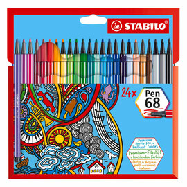 STABILO Pen 68 Viltstiften - 24dlg.