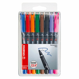 STABILO OHPen Fijn Permanente Marker in Etui - 8dlg.