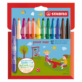 STABILO power max Viltstiften - 12dlg.