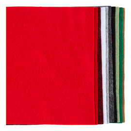 Hobbyvilt A4 Dikte 2mm Kerst Kleuren - 10st.