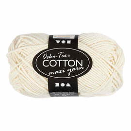 Katoengaren Afm 8/8 L: 80-85 M Off-White - 50gr.