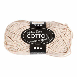Katoengaren Afm 8/8 L: 80-85 M Zandkleur - 50gr.