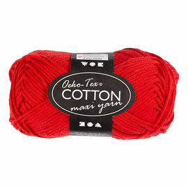 Katoengaren Afm 8/8 L: 80-85 M Donkerrood - 50gr.