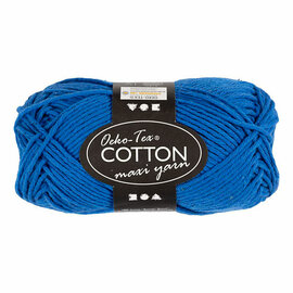 Katoengaren Afm 8/8 L: 80-85 M Kobalt Blauw - 50gr.