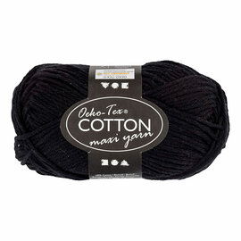 Katoengaren Afm 8/8 L: 80-85 M Zwart - 50gr.